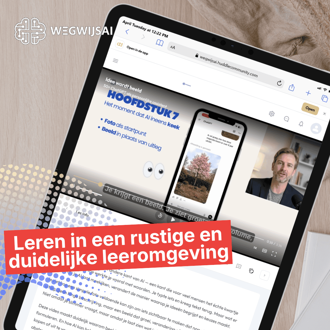 Rustige leeromgeving met computer en tablet voor effectief leren.