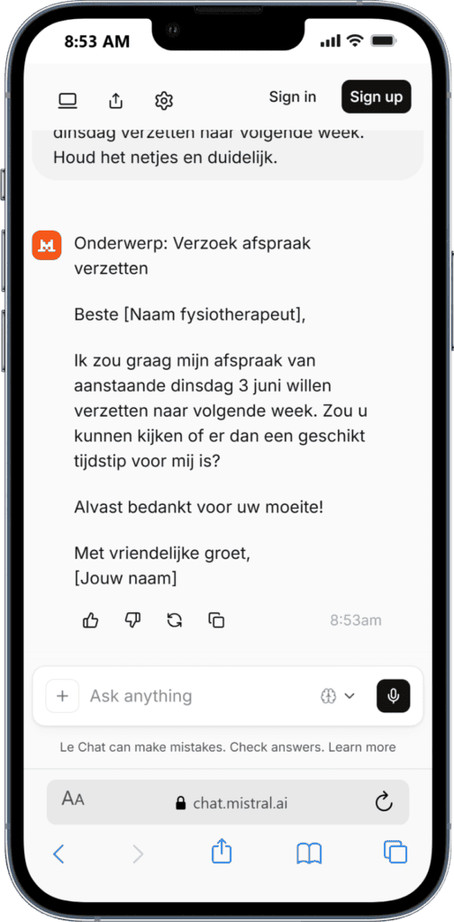 E-mails schrijven met ChatGPT