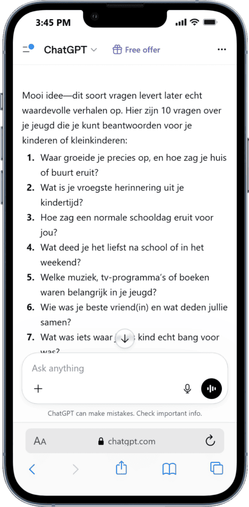 AI-ondersteunde educatieve tool voor kinderen en jongeren.