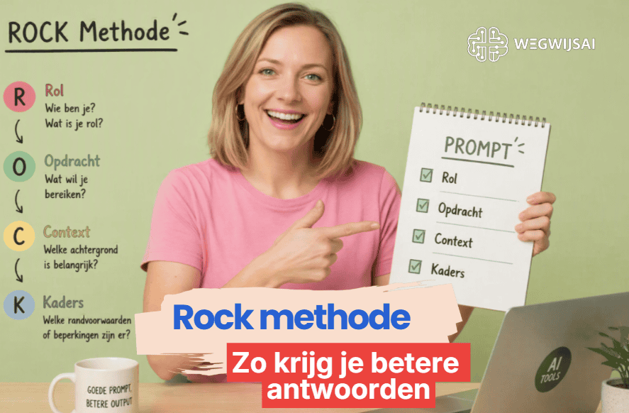 Rock methode ChatGPT uitleg met rol opdracht context en kader voor betere antwoorden