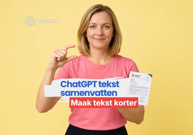Sanne vat een lange tekst samen met ChatGPT