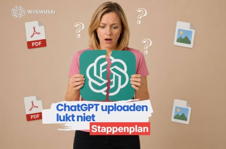 ChatGPT uploaden lukt niet met pdf foto of bestand