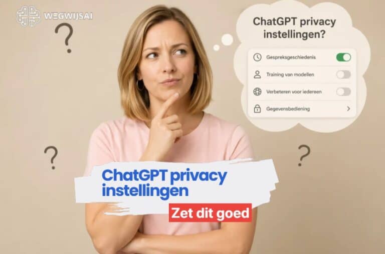 ChatGPT privacy instellingen uitleg voor beginners