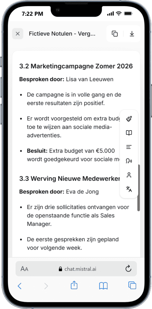 Notulen maken met ChatGPT AI-gestuurde oplossingen voor zakelijke groei en efficiëntie.