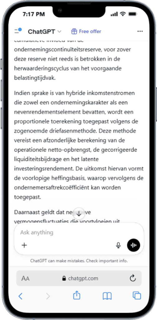ChatGPT tekst samenvatten AI-gestuurde tools voor ondernemers, gericht op continuïteit en belastingoptimalisatie.