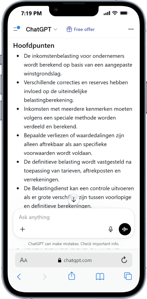 ChatGPT tekst samenvatten AI-logo afbeelding voor WegwijsAI, symboliseert kunstmatige intelligentie en innovatie.