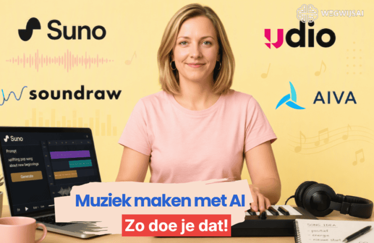 AI muziek maken voor beginners met liedjes, jingles en achtergrondmuziek