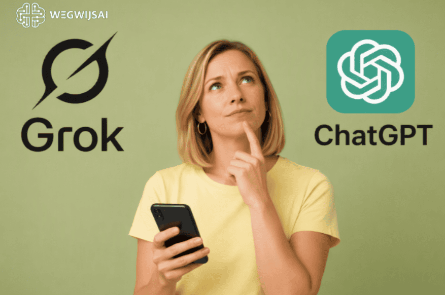 Sanne twijfelt tussen ChatGPT en Grok