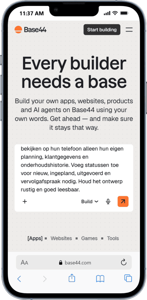 Illustratie van app-ontwikkeling en AI-gestuurde tools.