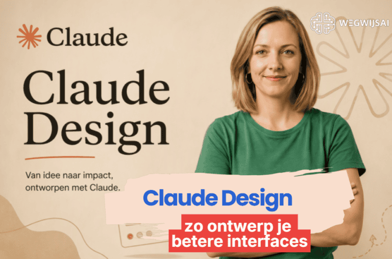 Vrouw in groene shirt met tekst over betere interface-ontwerpen.