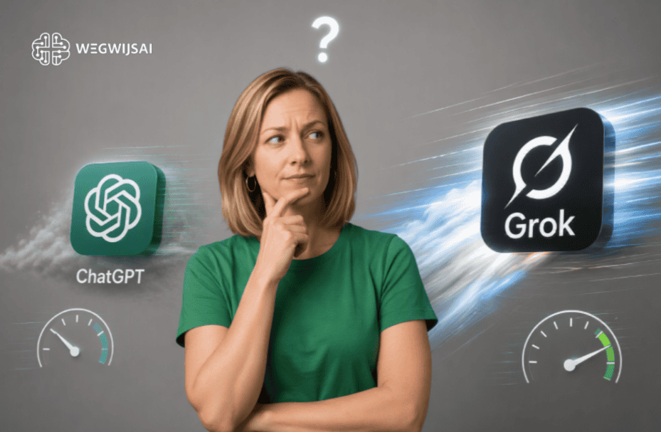 Achterstand Grok op ChatGPT