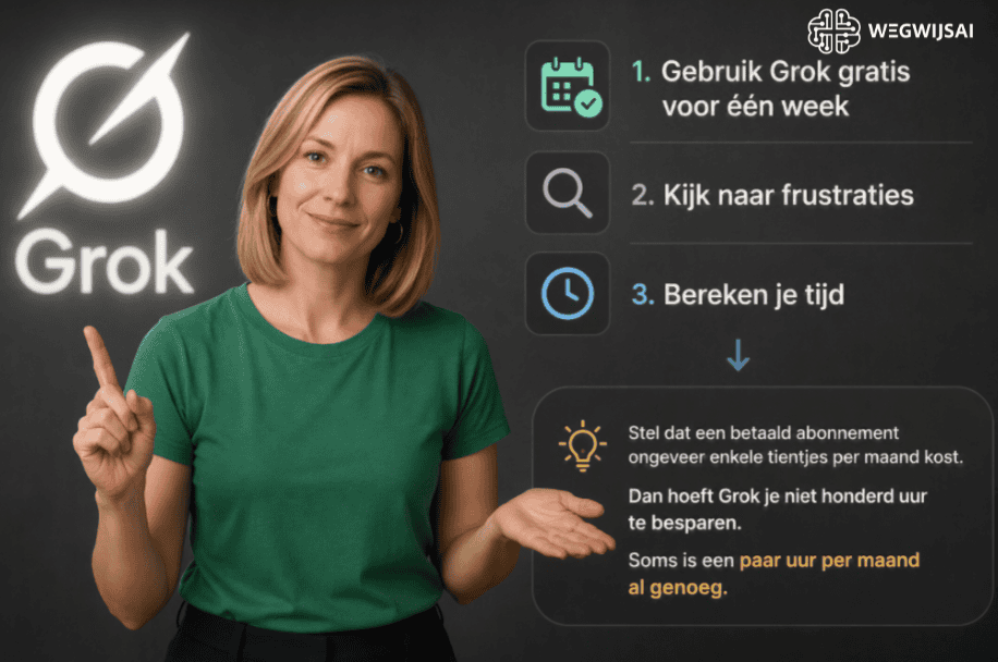 Sanne laat zien welke stappen grok gratis