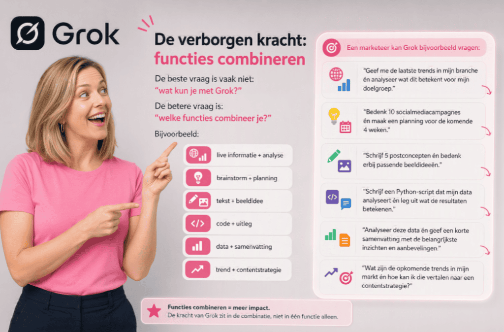 Functies combineren van Grok