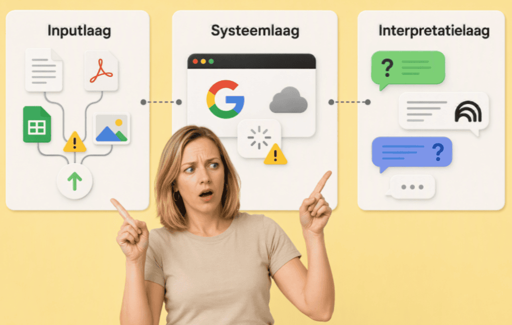 Sanne laat zien hoe je problemen oplost NotebookLM Google in 3 lagen
