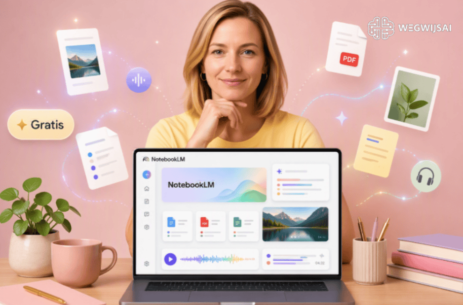 WegwijsAI NotebookLM met diverse digitale tools en functies.