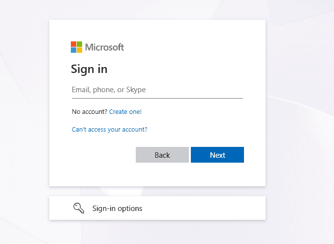Microsoft inlogscherm voor WegwijsAI website.