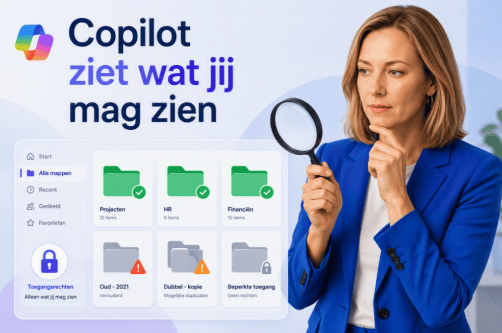 Sanne toont een checklist voor Microsoft 365 Copilot binnen bedrijven