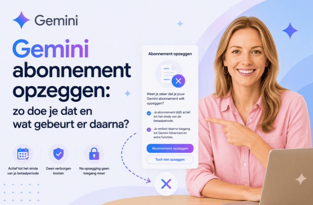 Gemini abonnement opzeggen: zo doe je dat en wat gebeurt er daarna?