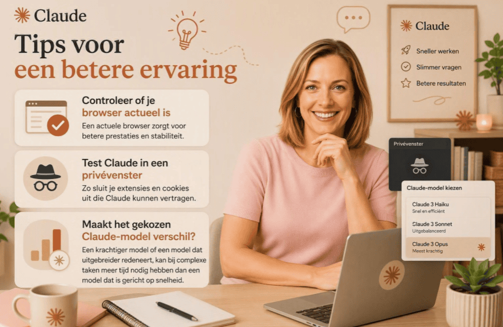 Tips voor een betere Claude-ervaring en snellere prestaties